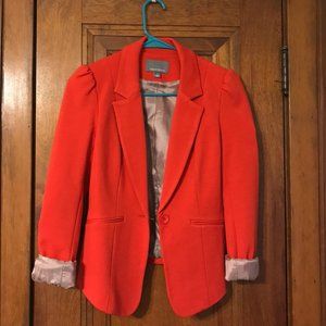 Tinley Road Orange blazer with cream silk lining
